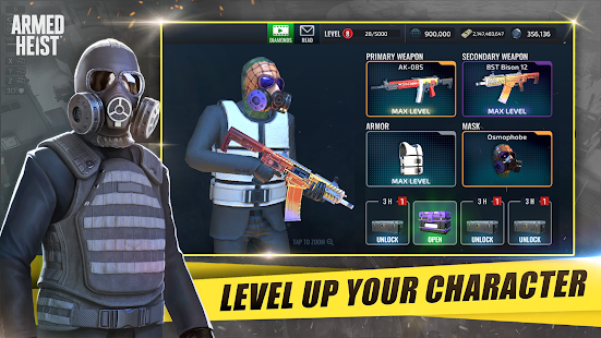 Screenshot 5 for Armed Heist Shooting gun game 3.0.2 MOD APK Menu