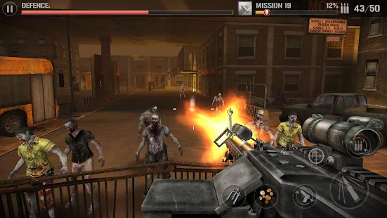 Screenshot 1 for Zombie Defense Force-3d zombies hunting king v1.0.7.1 MOD APK (Unlimited Money)