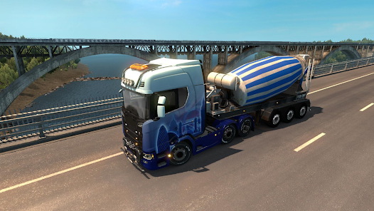 Screenshot 2 for Real Truck Simulator 2025 PRO Mod APK 1.0.9 Free purchase