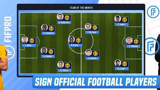 Screenshot 6 for Soccer Manager 2023 3.2.0 MOD APK Mega Menu, Unlimited Training, Upgrade