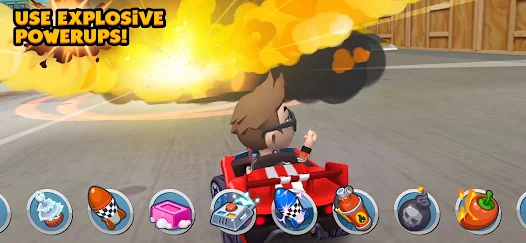 Screenshot 3 for Boom Karts 1.37.0 MOD APK All Cars Unlocked, Speed