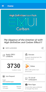 Screenshot 7 for EMUI CARBON ICON PACK 2.7 Patched