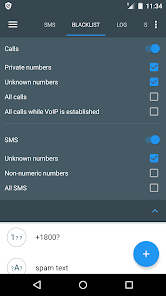 Screenshot 1 for Calls Blacklist PRO 3.3.8 MOD APK Premium Unlocked