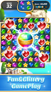 Screenshot 2 for Jewels Temple Adventure 2024 Mod APK 8.9.3 Remove ads, Unlimited Money