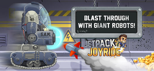 Screenshot 1 for Jetpack Joyride 1.20.4 MOD (Unlimited Money)