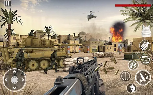 Screenshot 1 for World War in Pacific FPS Shooting Game Survival 1.0.5 MOD APK