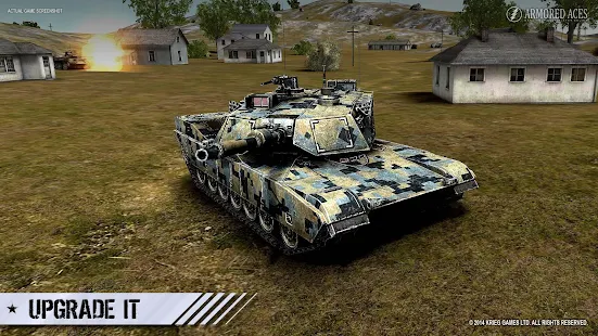 Screenshot 4 for Armored Aces 3D Tank War Online 3.1.0 MOD APK + Data