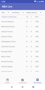 Screenshot 3 for NBA Live 1.4 [AdFree]