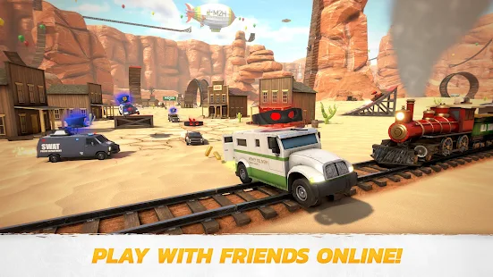 Screenshot 1 for Crash Drive 3 Multiplayer Car Stunting Sandbox! v68 MOD APK Free Shopping