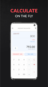 Screenshot 2 for Discount Calculator 1.7.1 MOD APK Premium Unlocked