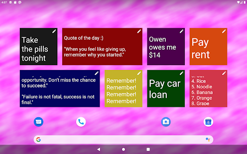 Screenshot 5 for Sticky Notes Widget + miracle-1 Paid