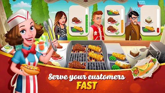 Screenshot 2 for Tasty Town Cooking & Restaurant Game 1.17.25 MOD Money/Quick Cooking