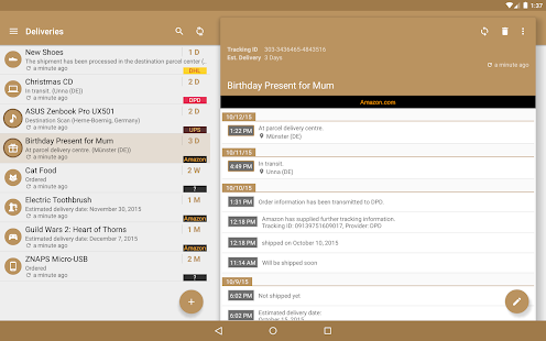 Screenshot 6 for Deliveries Package Tracker Pro 5.7.13