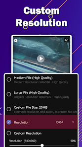 Screenshot 2 for Compress Video 2.3.8 MOD APK Premium Unlocked
