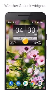 Screenshot 1 for 3D Flip Clock & Weather Ad-free 5.60.1.2 Paid