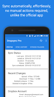 Screenshot 1 for Autosync for Dropbox Dropsync 4.4.16 Ultimate