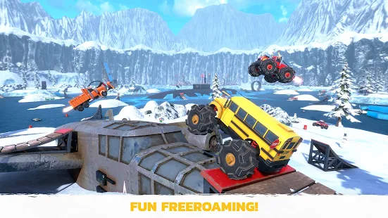 Screenshot 4 for Crash Drive 3 Multiplayer Car Stunting Sandbox! 39 MOD APK Free Shopping