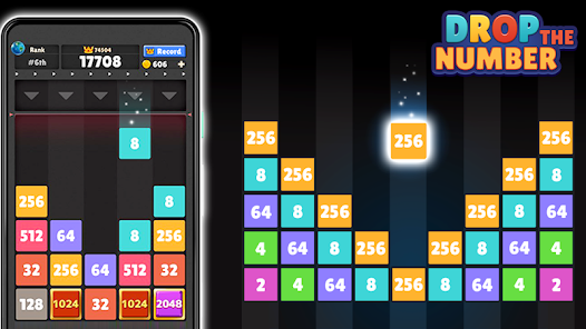Screenshot 5 for Drop The Number 2.2.2 MOD APK Unlimited Coin, Booster