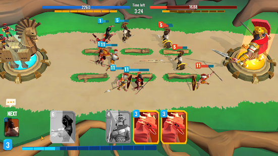 Screenshot 1 for Trojan War 2 Epic Battle of Sparta 2.4.7 MOD APK Battle Pass Unlocked/Free Diamond