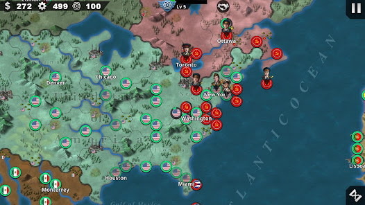 Screenshot 3 for World Conqueror 4-WW2 Strategy 1.16.2 MOD APK Unlimited Resources