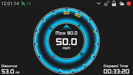 Screenshot 1 for GPS HUD Speedometer Plus 3.18 Patched