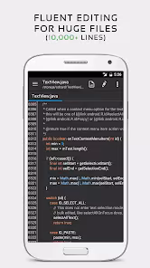 Screenshot 1 for QuickEdit Text Editor Pro 1.10.7 MOD APK Pro Unlocked