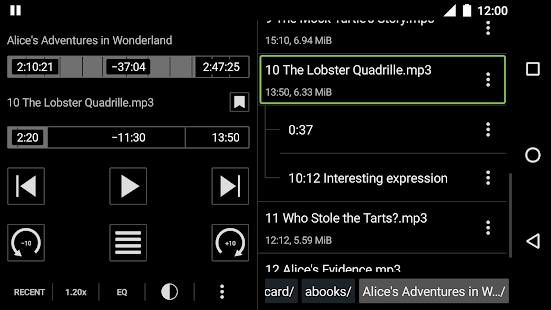 Screenshot 4 for Simple Audiobook Player 1.4.1 APK