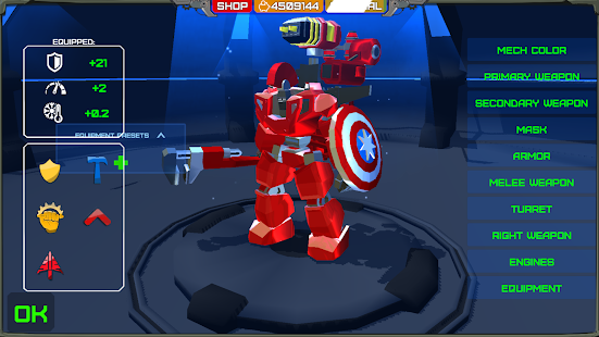 Screenshot 1 for Armored Squad Mechs vs Robots 2.0.4 MOD (Unlimited Coins + Skill Points)