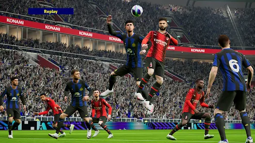 Screenshot 3 for eFootball PES 2024 8.1.0 MOD APK Mega Hit, Accuracy Angle Goal