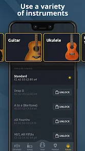 Screenshot 3 for Guitar Tuner 3.3.1 APK MOD Premium Unlocked