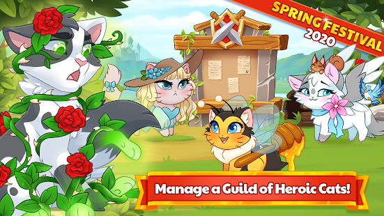 Screenshot 1 for Castle Cats Idle Hero RPG 2.13.7 Mod Free Shopping