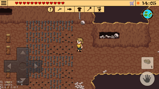 Screenshot 3 for Survival RPG 2 The temple ruins adventure 1.3.4 MOD APK (Unlimited Diamonds+ Items)