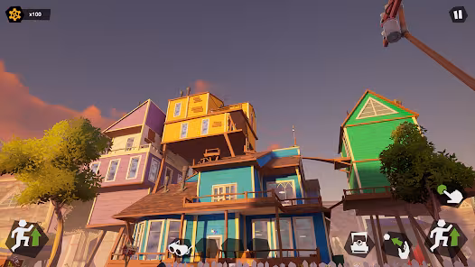 Screenshot 2 for Hello Neighbor Nickys Diaries Mod APK 1.4.4.729