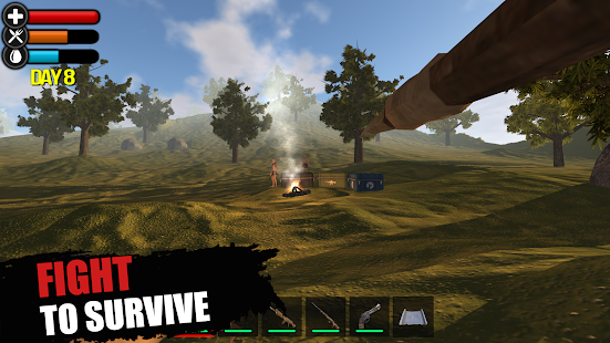 Screenshot 1 for Just Survive Raft Survival Island Simulator 1.2.2 MOD APK
