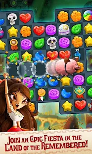 Screenshot 2 for Sugar Smash Book of Life Free Match 3 Games. 3.104.105 Mod money