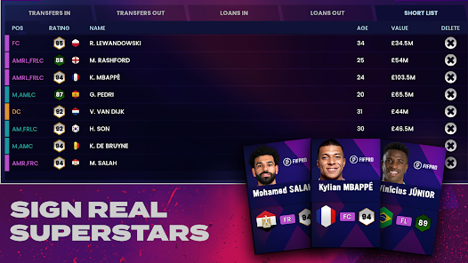 Screenshot 3 for Soccer Manager 2024 3.0.0 MOD APK Mega Menu, No Ads