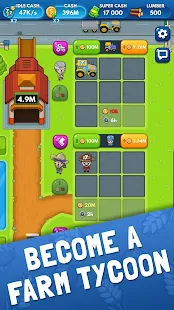 Screenshot 1 for Idle Farm Tycoon Merge Simulator 1.01 Mod Free Shopping