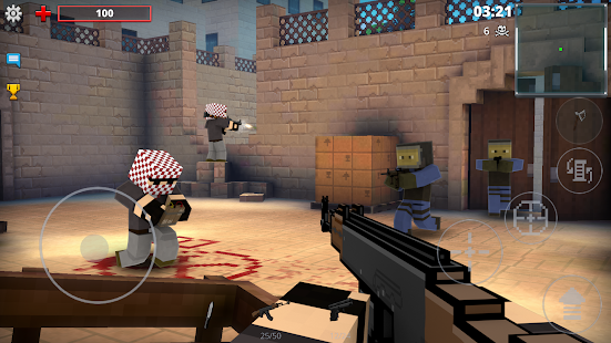 Screenshot 1 for Pixel Strike 3D FPS Gun Game 7.3.0 MOD + DATA (Unlimited Money)