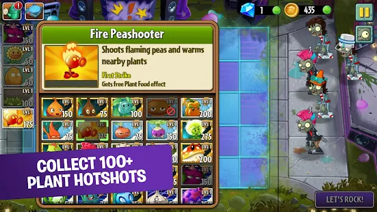 Screenshot 3 for Plants vs Zombies 2 Free 7.9.1 MOD  + DATA (Coins + Gems)
