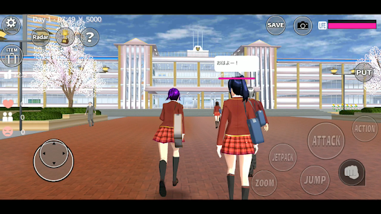 Screenshot 1 for SAKURA School Simulator 1.033.05 MOD (Unlock all clothing)