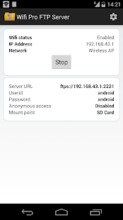 Screenshot 3 for WiFi Pro FTP Server 1.9.5 Paid