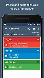 Screenshot 5 for MacroDroid Device Automation 4.6.2