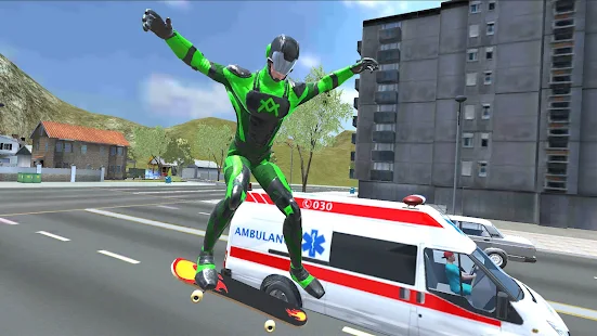 Screenshot 2 for Rope Frog Ninja Hero Strange Gangster Vegas 1.6.8 Mod APK money