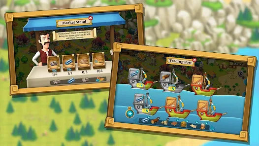 Screenshot 2 for Town Village 2.7.2 MOD APK Unlimited Gold, Diamonds