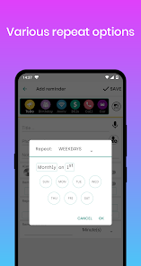 Screenshot 3 for Just Reminder with Alarm 2.7.4 MOD APK Premium Unlocked