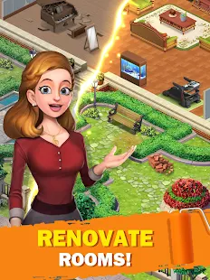 Screenshot 5 for Dream Home Match 3.5.1 MOD +  DATA  (Unlimited Coins + Trophies)