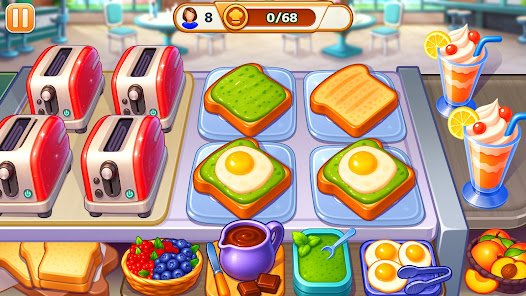 Screenshot 1 for My Cafe Shop Cooking Games Mod APK 4.5.2 Remove ads Mod speed