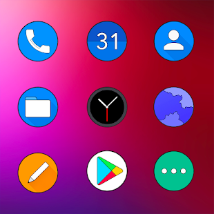 Screenshot 3 for OXYGEN CIRCLE ICON PACK 2.1 Patched