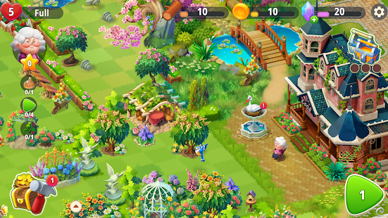 Screenshot 1 for Merge Gardens 1.2.0 Mod money
