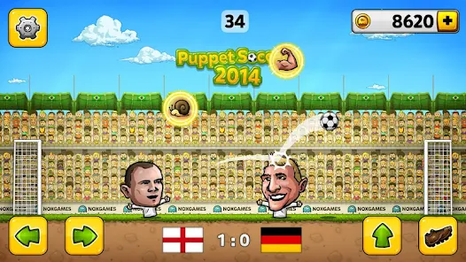 Screenshot 1 for Puppet Soccer 3.1.8 MOD APK Unlimited Money